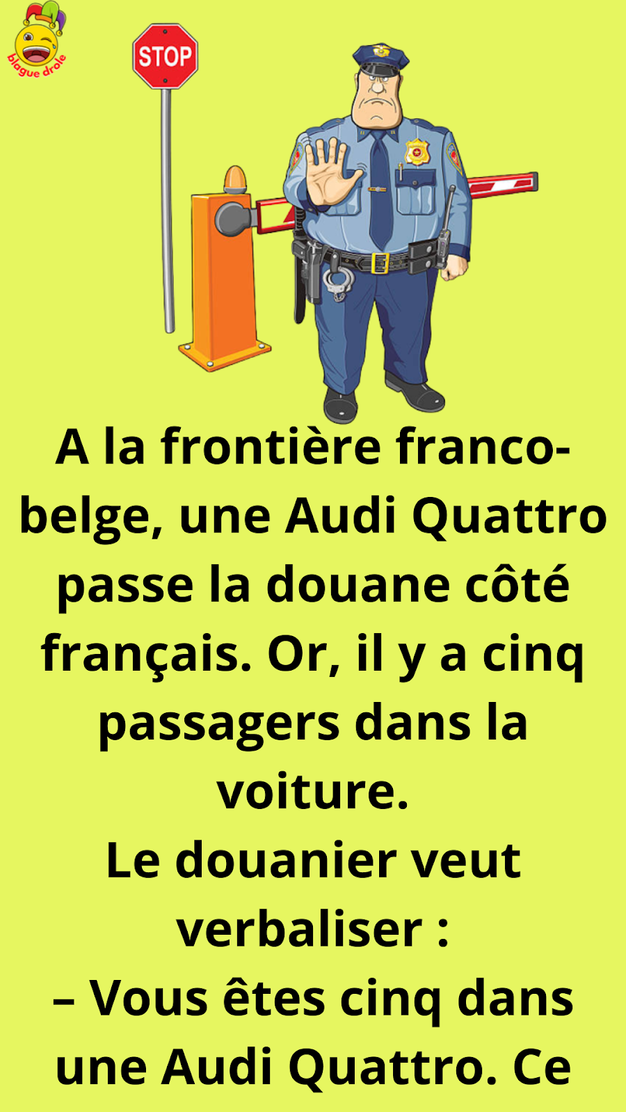BLAGUE SUR LA BLAGUE DU 19-02-2011