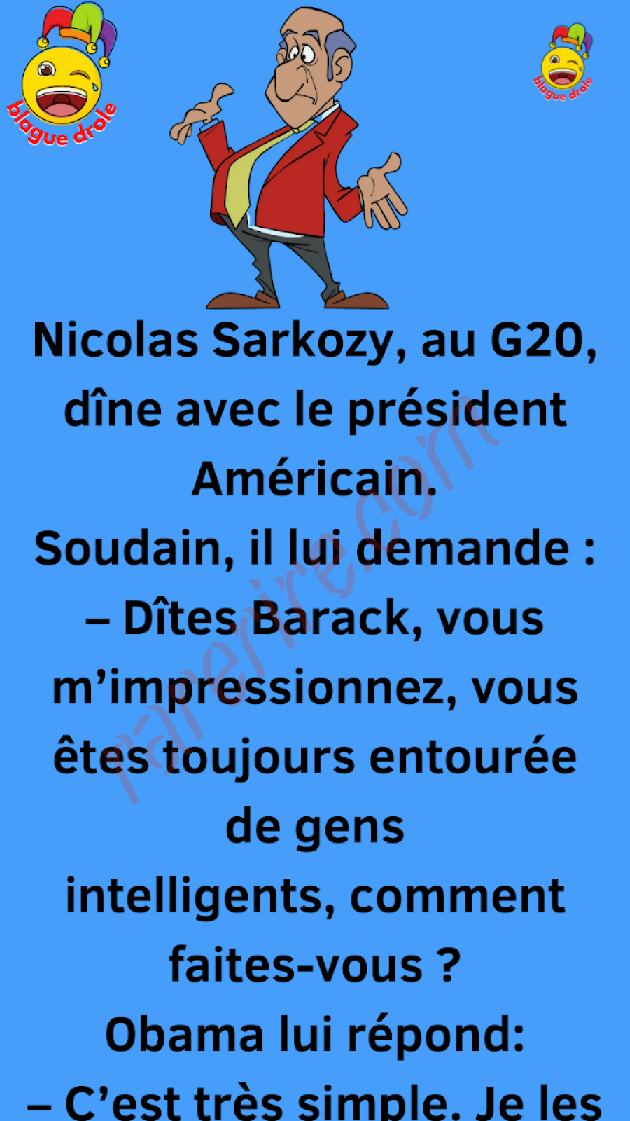 BLAGUE SUR LE TEST D’INTELLIGENCE